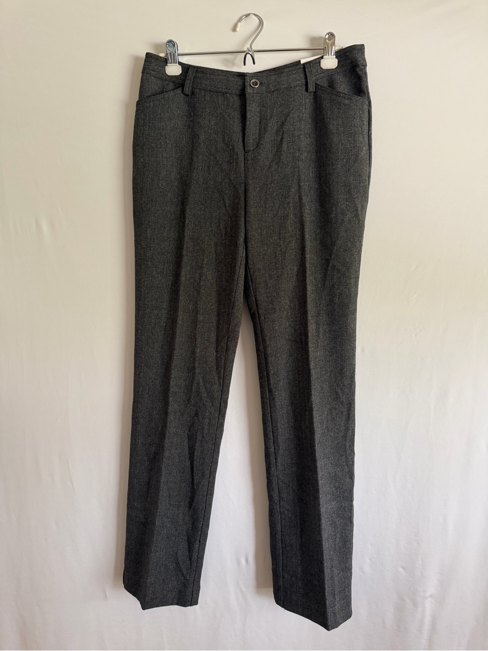 Christopher & Banks Pants Womens 6 Dark Gray Modern Fit Straight Leg Dressy